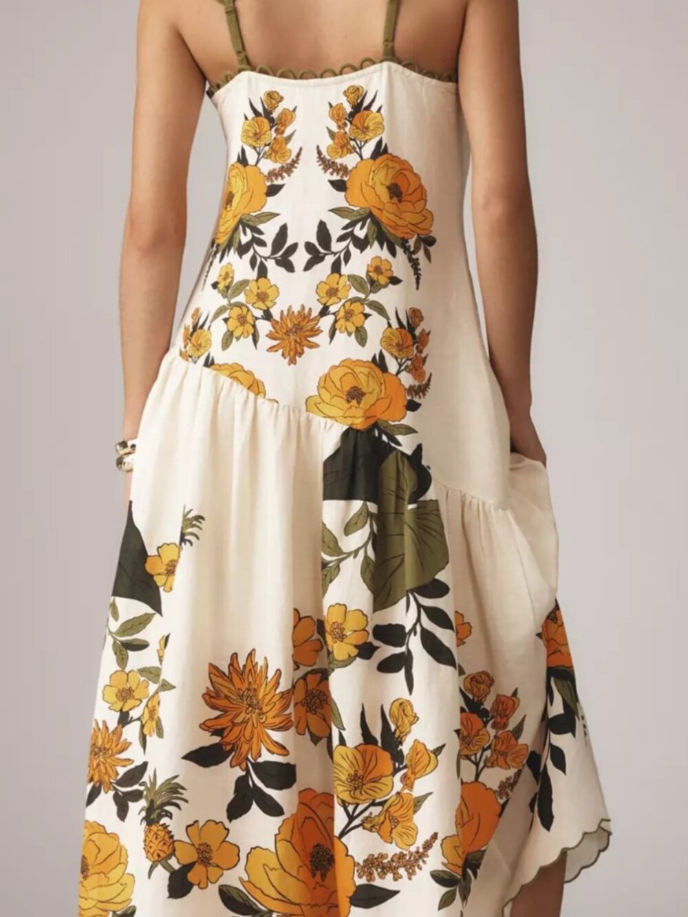 Farm Rio x Anthropologie Sleeveless V-Neck A-Line Maxi Dress - Picture 2 of 3